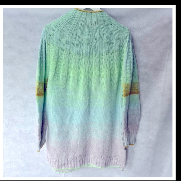 Anthropologie Perri Ombré Oh So Soft Alpaca Blend Tunic Sweater M & L - Picture 13 of 17